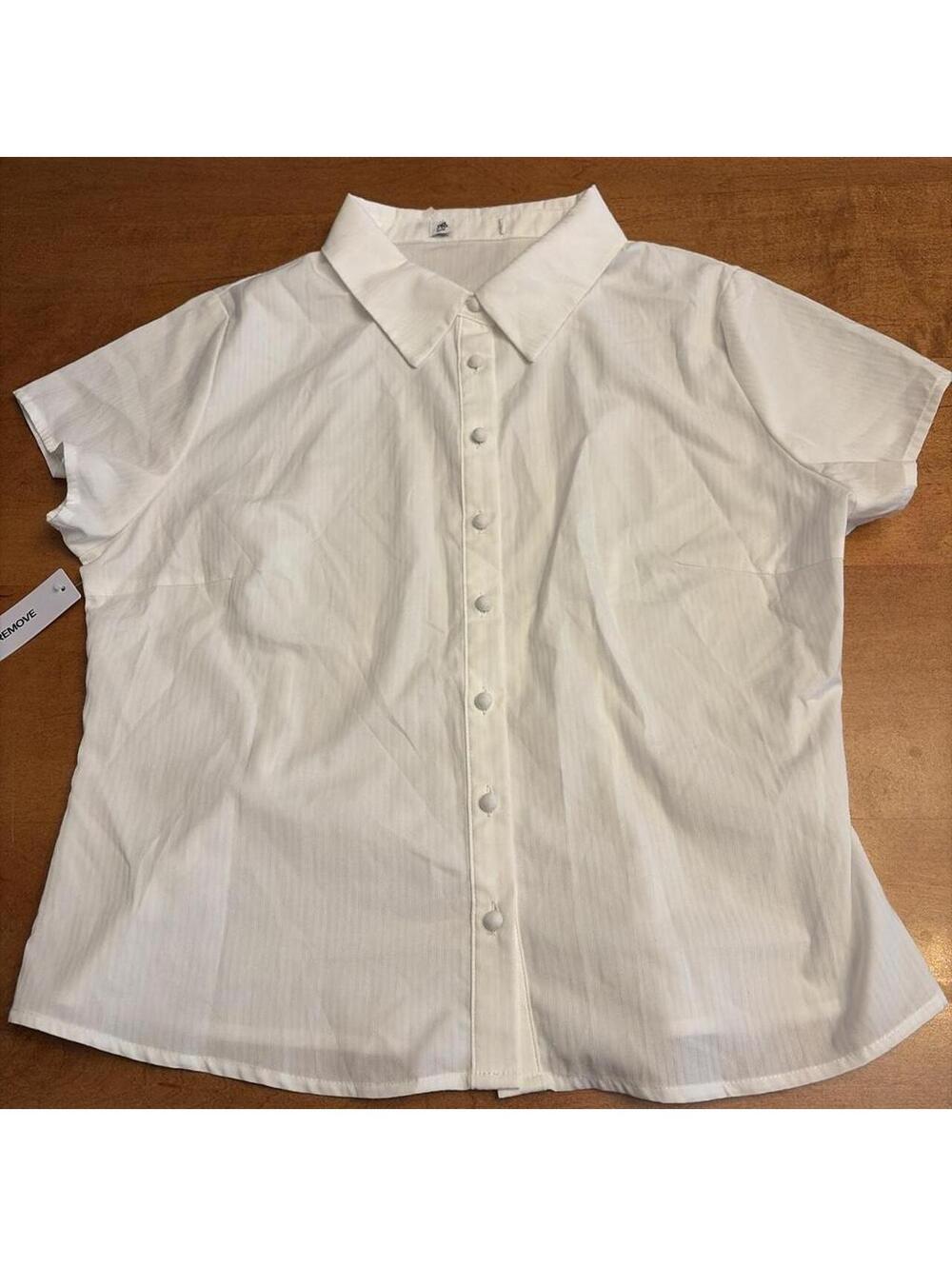 Princess Polly Women's White Blous - Picture 2 of 7
